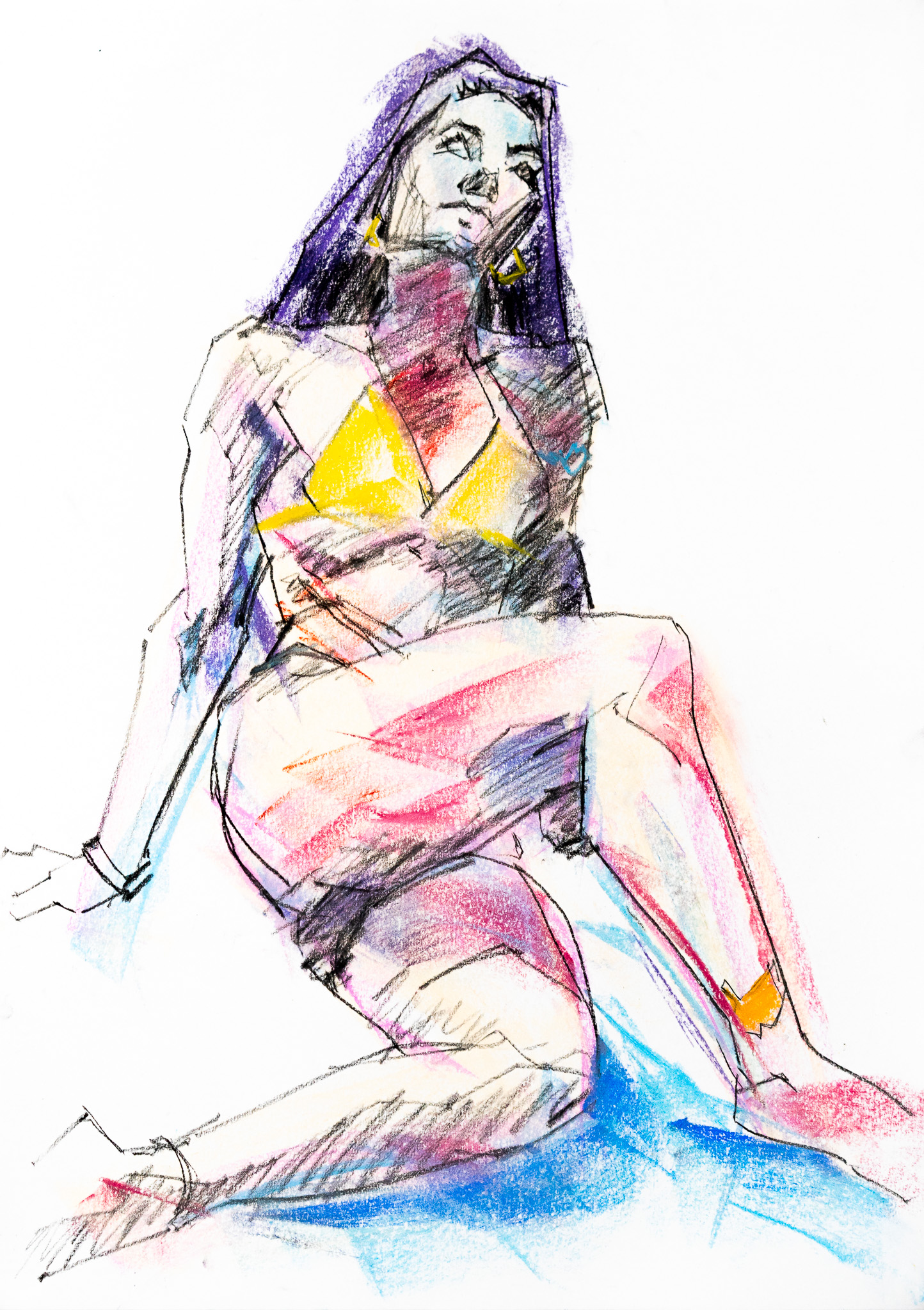 Romina - Chalk Pastel Drawing