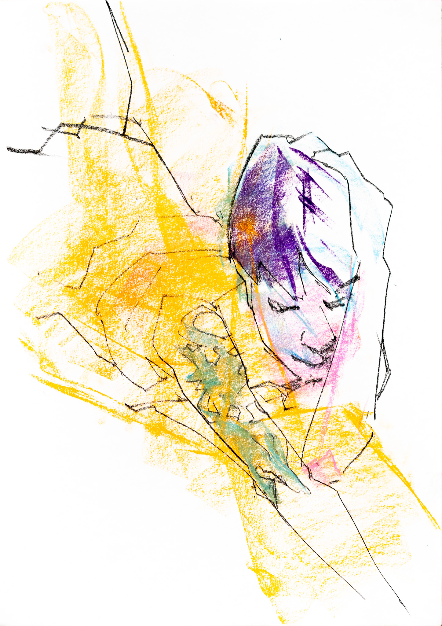 Verena - Chalk Pastel Drawing