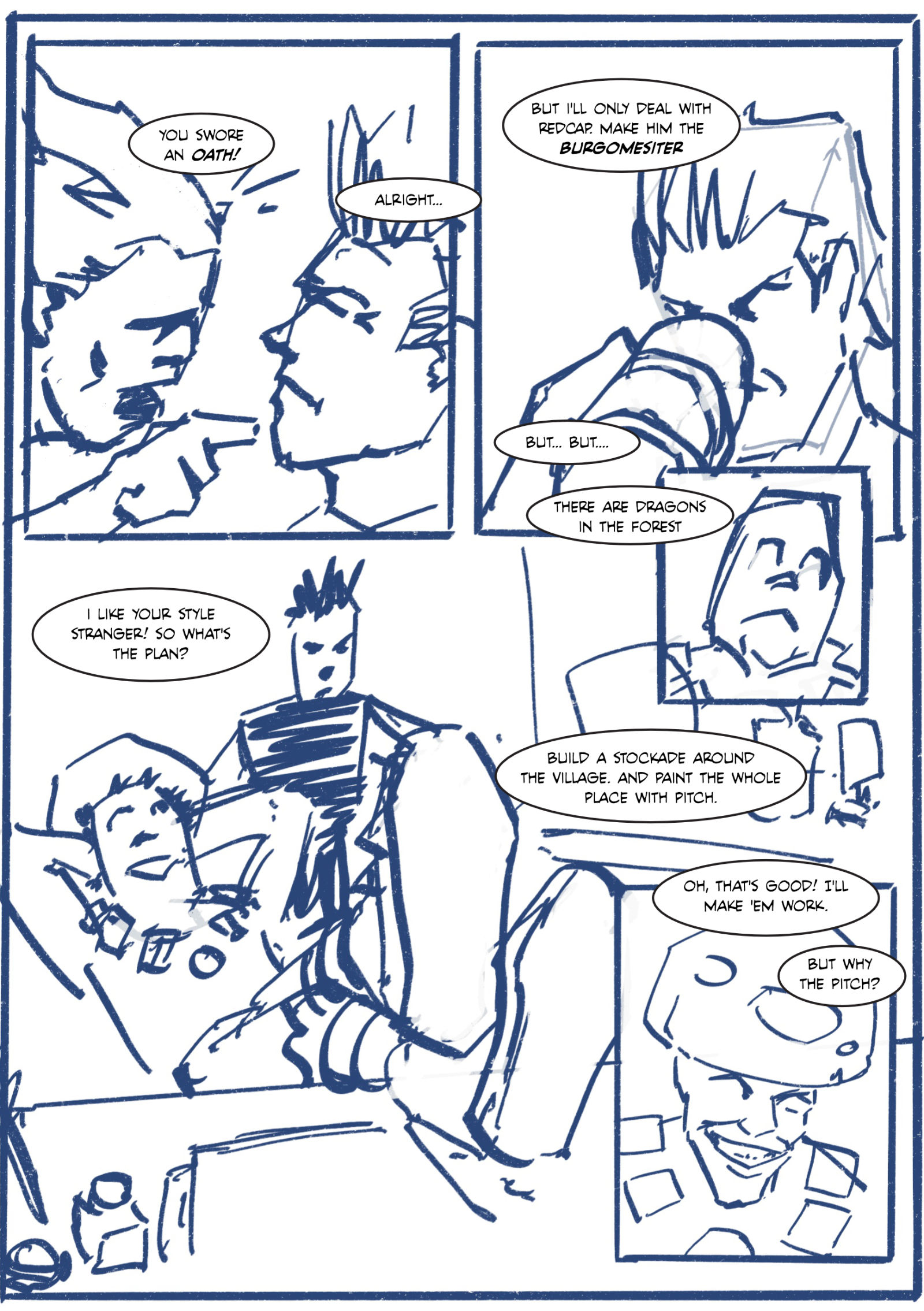Rough thumbnail layout for passing judgement