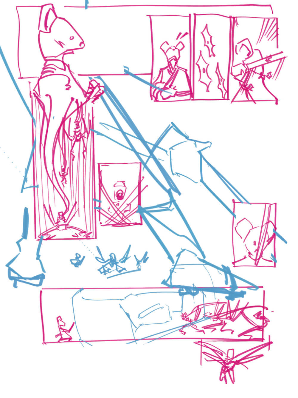 Thumbnail image of a comic page composition